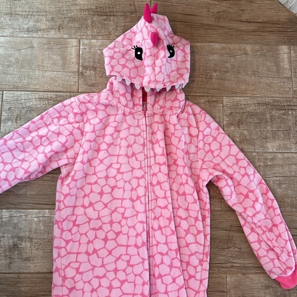 Pink dragon onesie with hood 🔴 - Picture 2 of 4